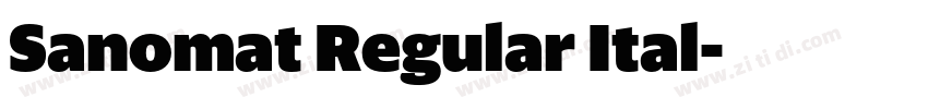 Sanomat Regular Ital字体转换